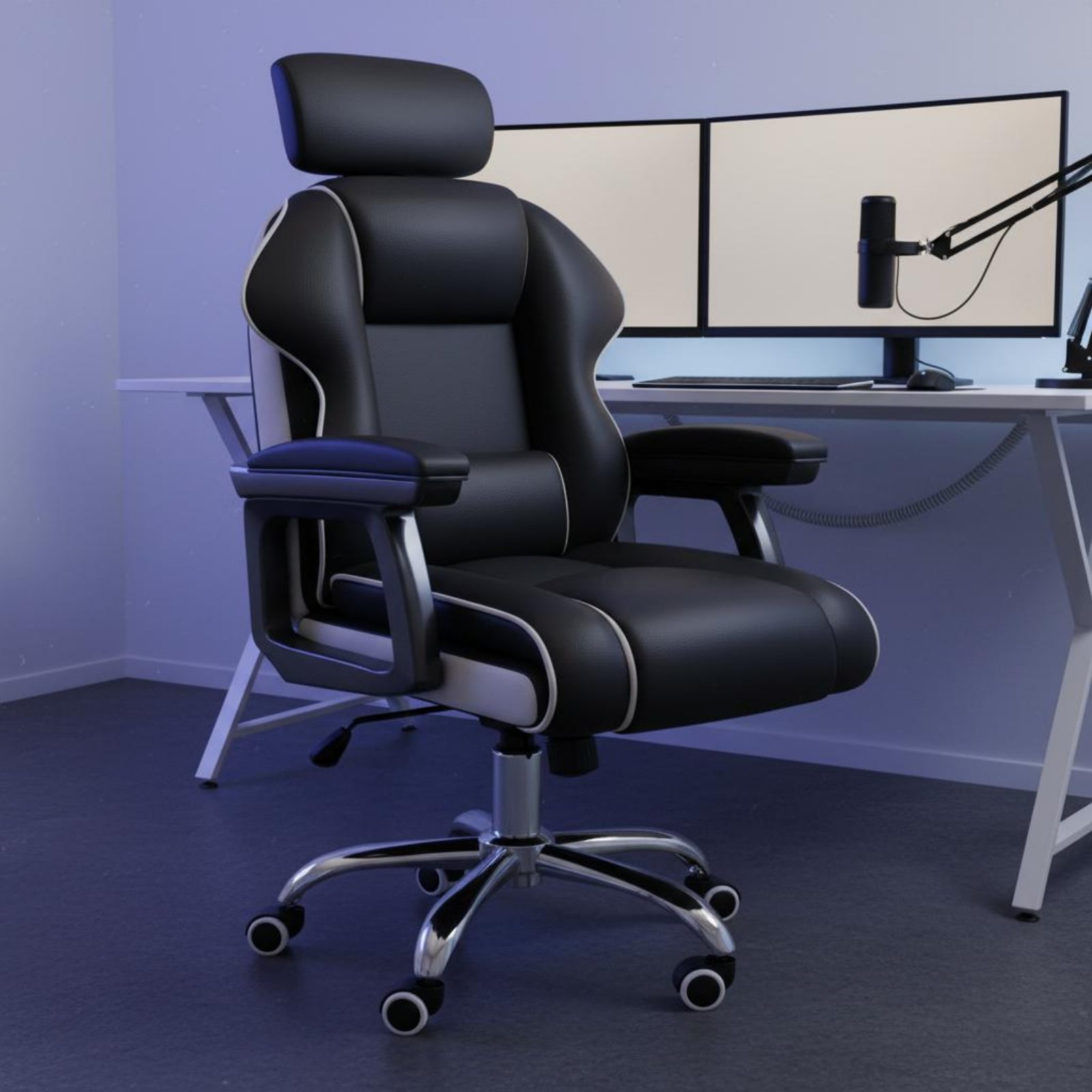 Bedroom Furniture - Silla de Juego Ergonómica, Altura Ajustable,