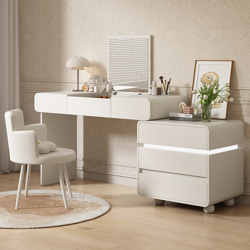 Dressing Table Vanity With Lighted Mirror - Tocador de maquillaje inteligente, escritorio de