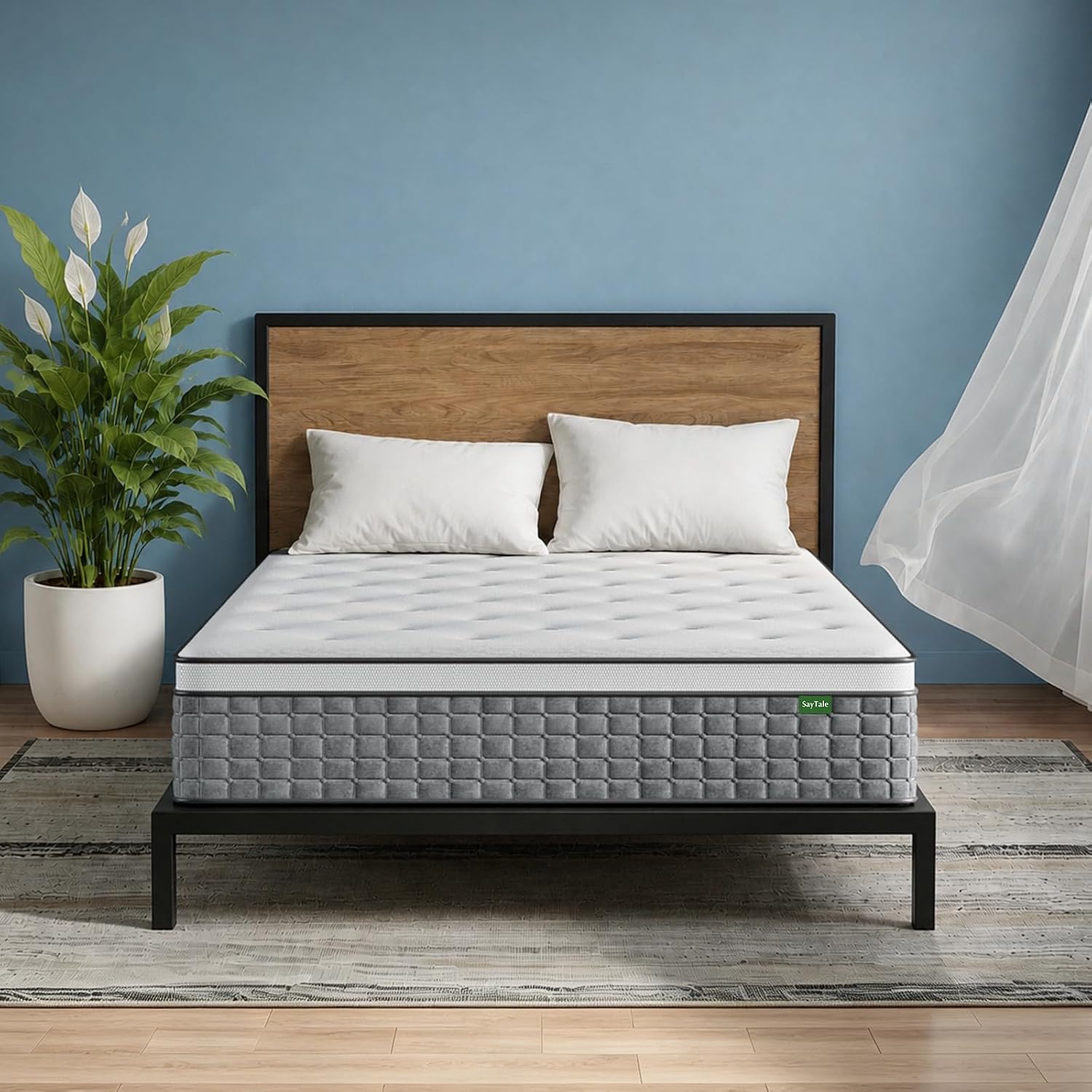 Memory Foam Mattress In A Box Queen - Colchón Queen, colchones híbridos de 12
