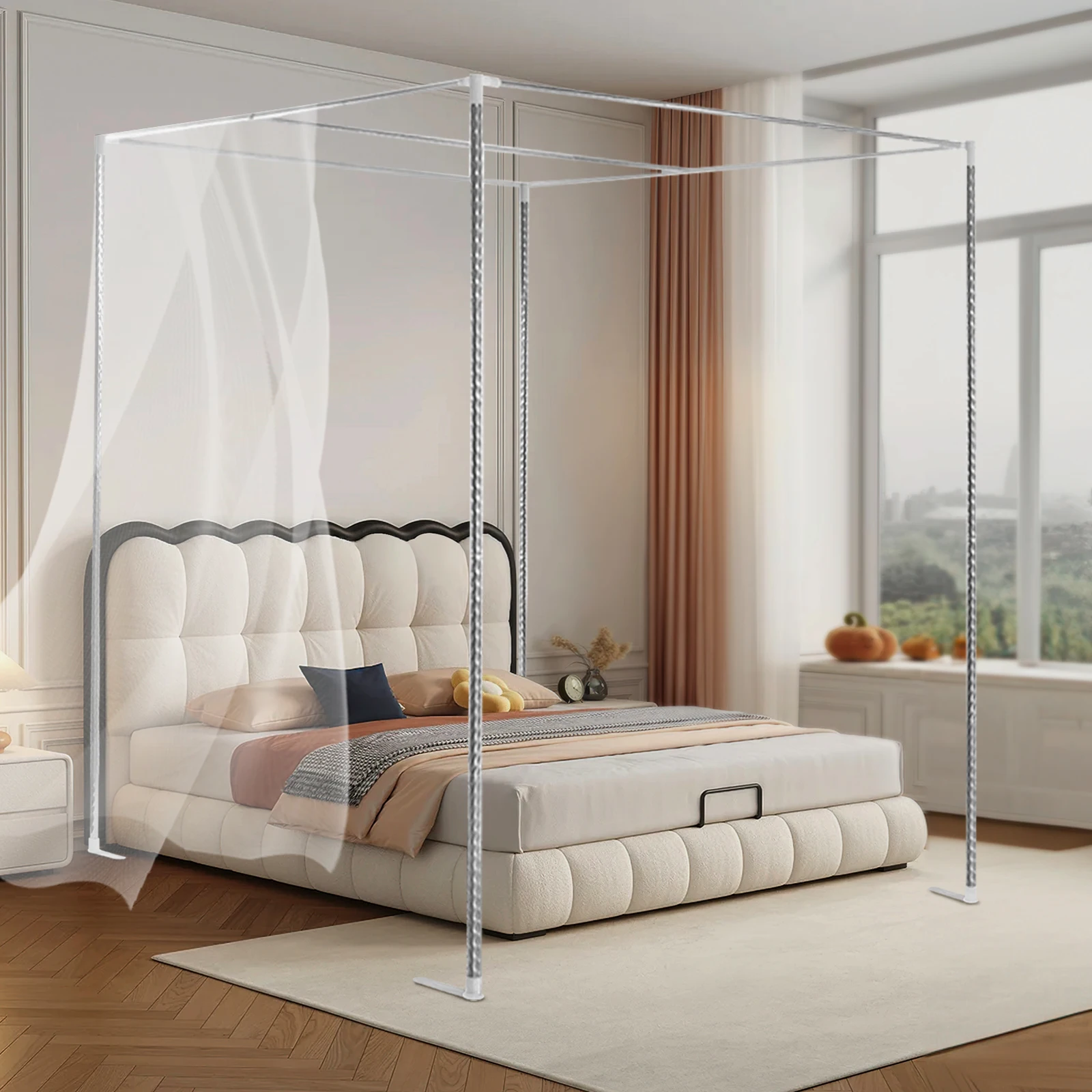 Soporte Metálico para Mosquite - Canopy Bed Frame Metal Queen reseña y precio