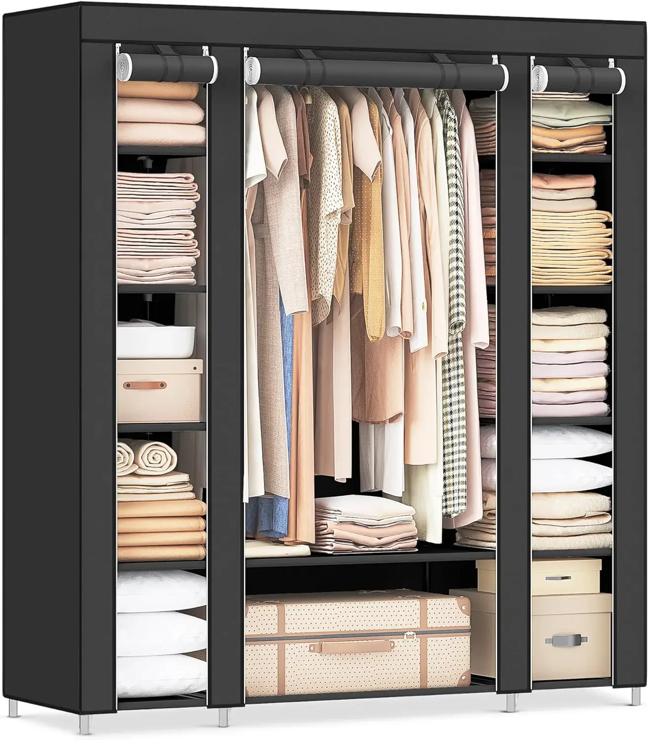 Armario Portátil Cheng-Closet  - Wardrobe Closet Portable Fabric Cover reseña y precio