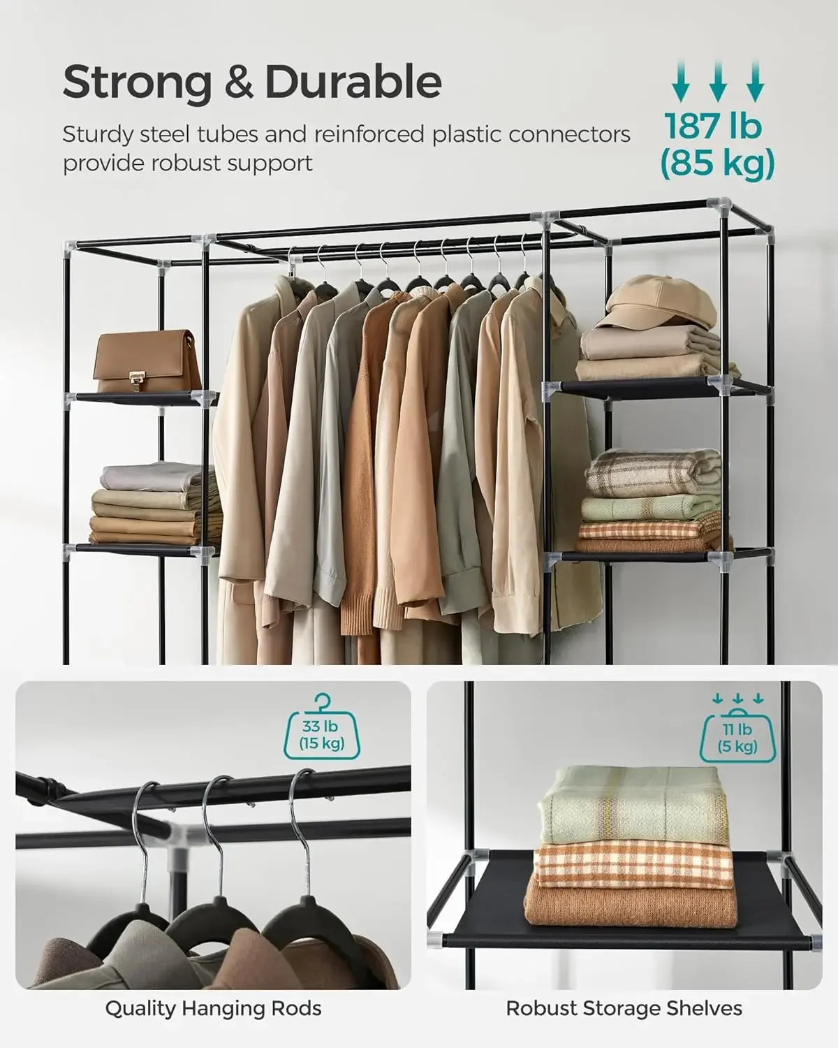Armario Portátil Cheng-Closet  - Wardrobe Closet Portable Fabric Cover reseña y precio