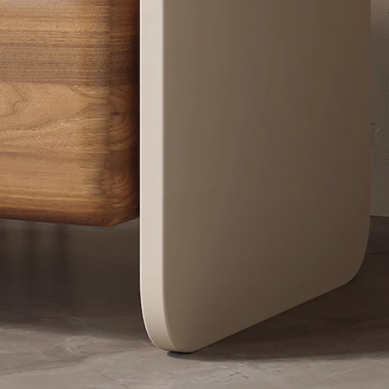 Mesitas de Noche Giratorias de - Solid Wood Nightstand 2 Drawers reseña y precio