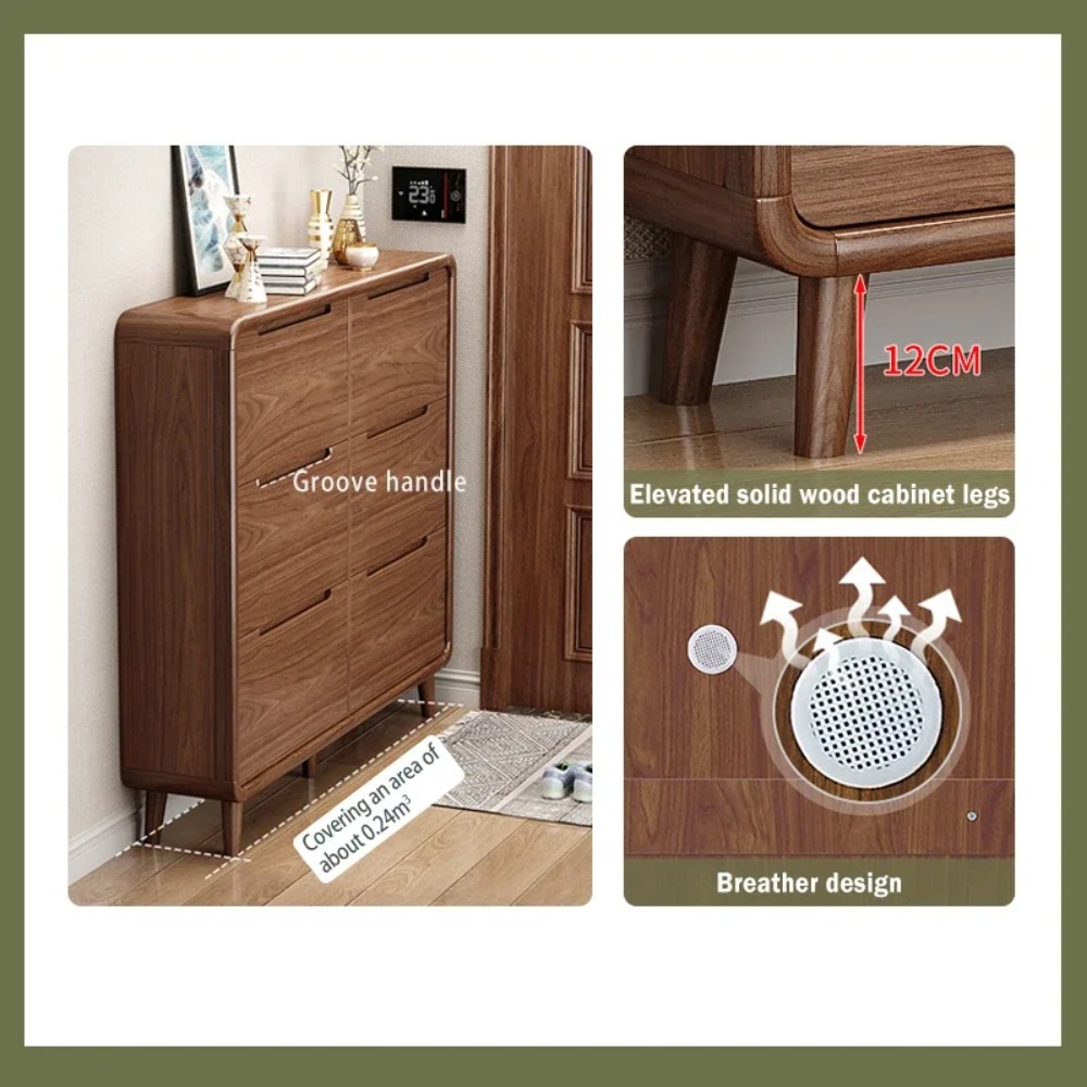 Zapatero Delgado con Puerta Ab - Shoe Rack Cabinet Narrow Entryway reseña y precio