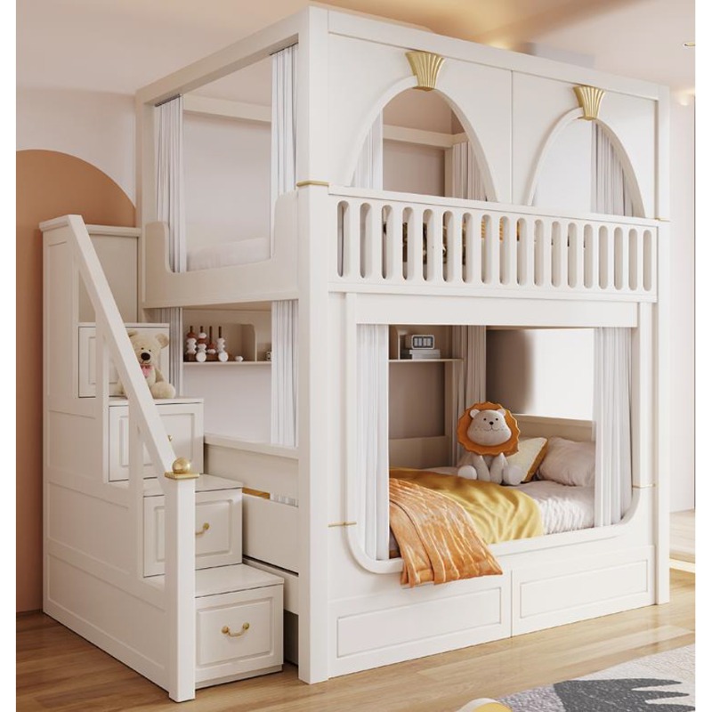 Camas literas infantiles con t - Bunk Bed With Stairs And Slide reseña y precio