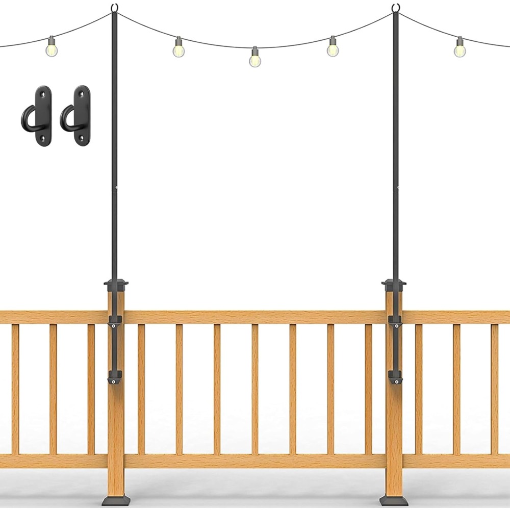 Paquete de 2 postes de luces d - Outdoor Furniture reseña y precio