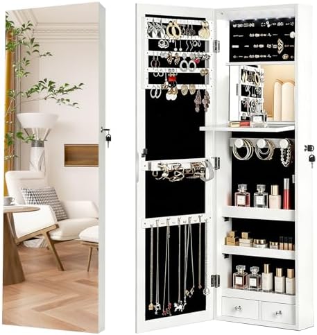 Armario Organizador de Joyas c - Full Length Mirror Jewelry Armoire reseña y precio