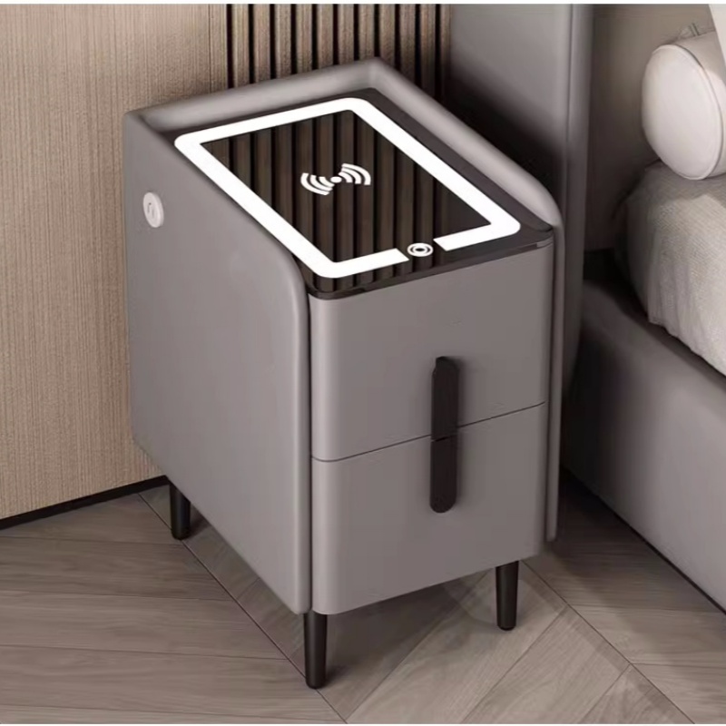 Mesita de Noche Inteligente de - Solid Wood Nightstand 2 Drawers reseña y precio