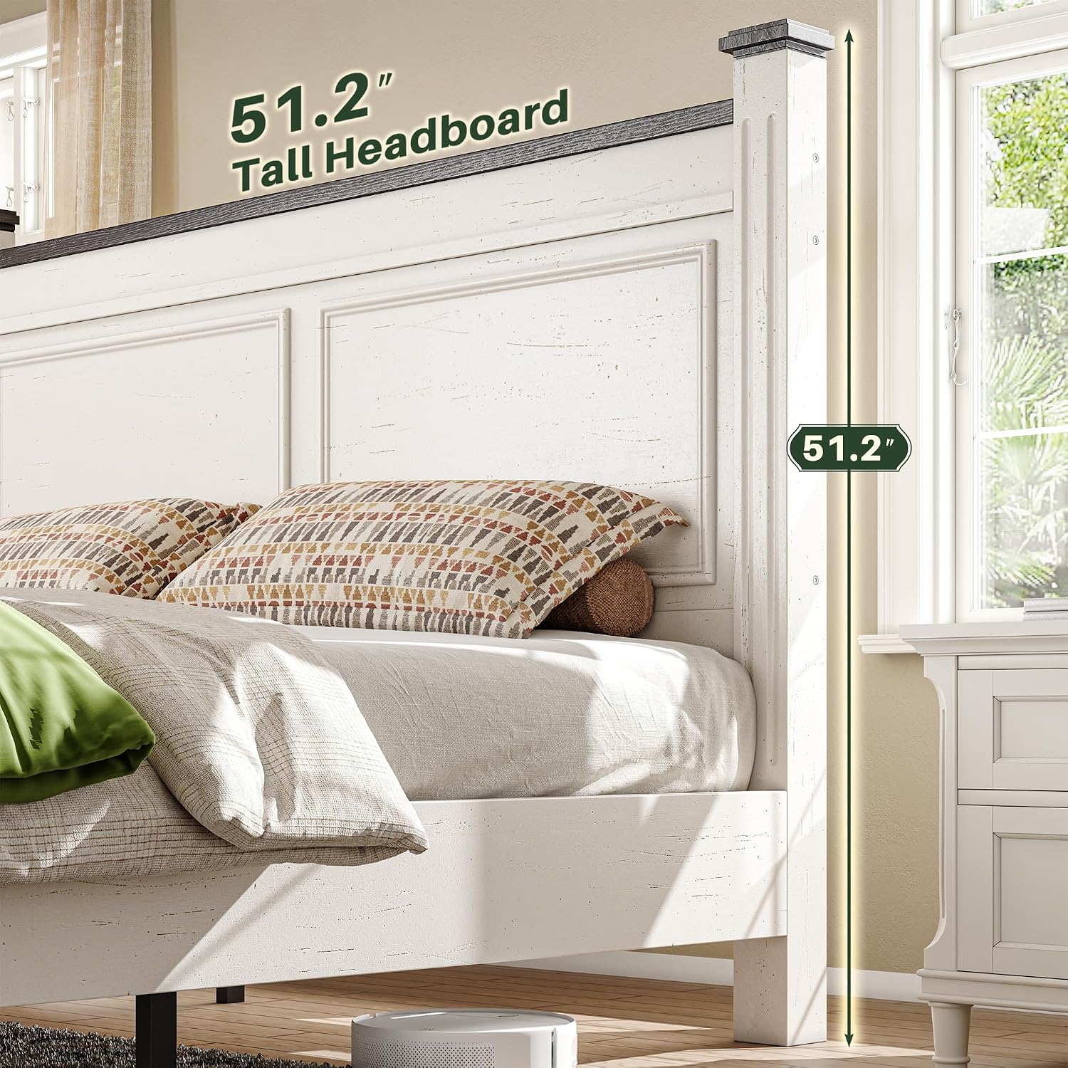 Base de Cama King Size con Cab - King Size Bed Frame With Storage Drawers reseña y precio