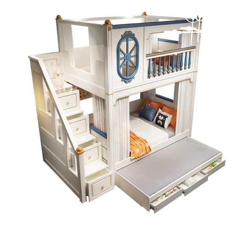-Para muebles de dormitorio de - Bunk Bed With Stairs And Slide reseña y precio