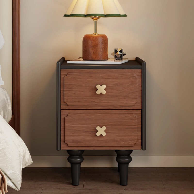 Muebles para el Hogar, Mesita  - Solid Wood Nightstand 2 Drawers reseña y precio