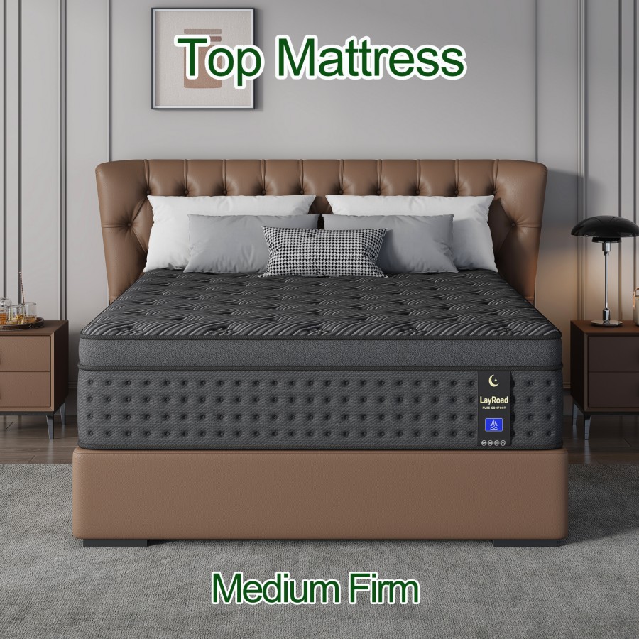 Colchón híbrido de espuma visc - Memory Foam Mattress In A Box Queen reseña y precio