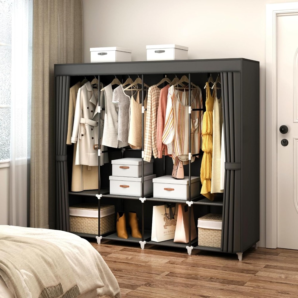 Armario Portátil con Envío en  - Wardrobe Closet Portable Fabric Cover reseña y precio