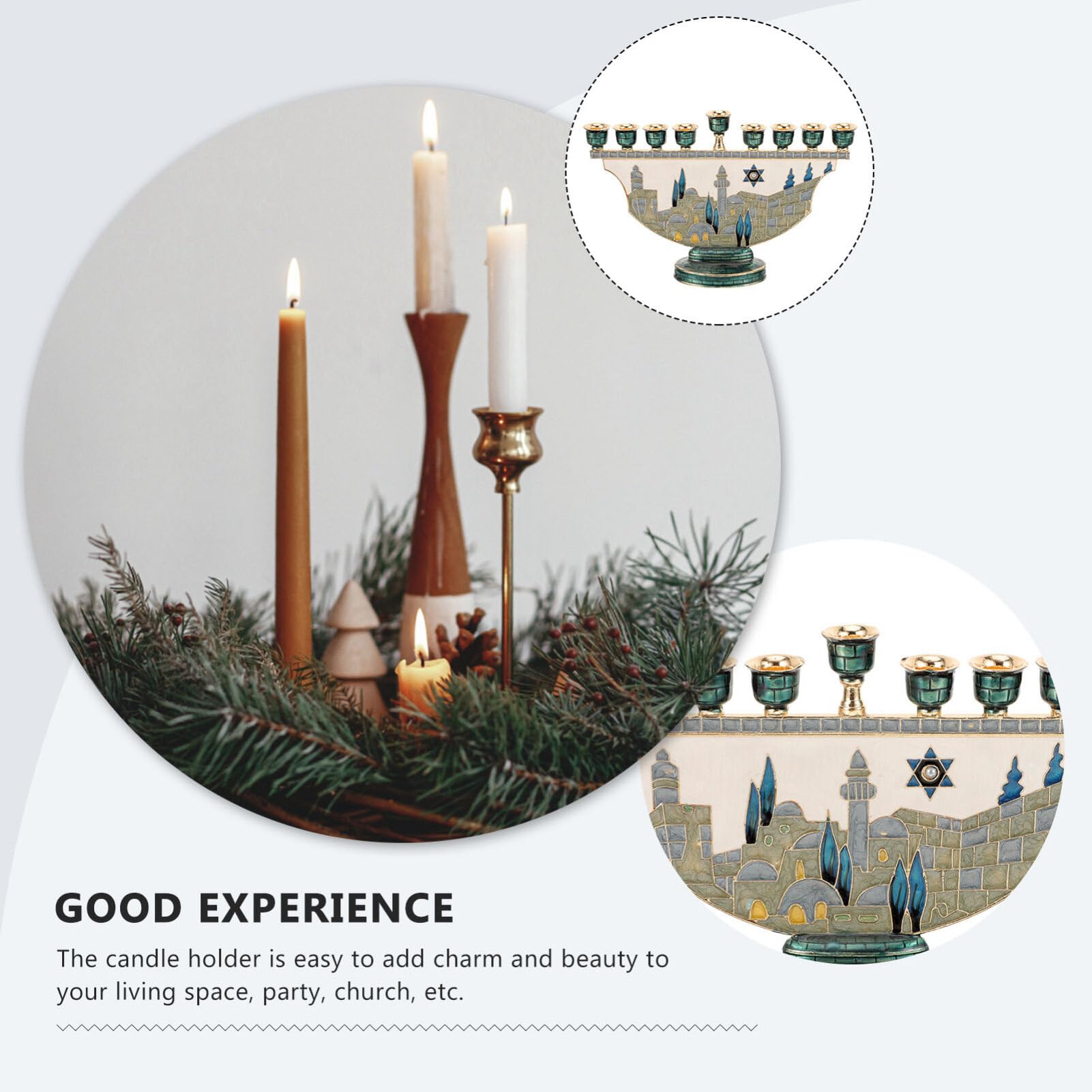 Candelabro de Hanukkah de 9 ra - Tables reseña y precio