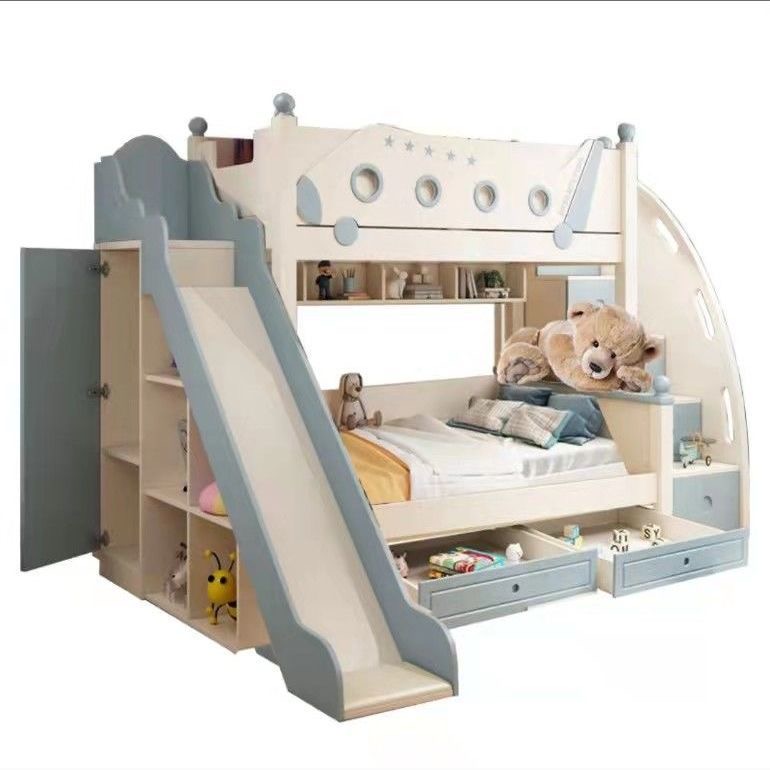 Litera de estilo princesa de m - Bunk Bed With Stairs And Slide reseña y precio