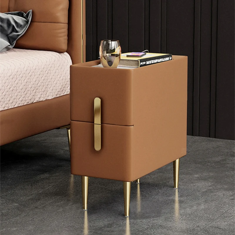 Mesita de Noche Estrecha de Ma - Solid Wood Nightstand 2 Drawers reseña y precio