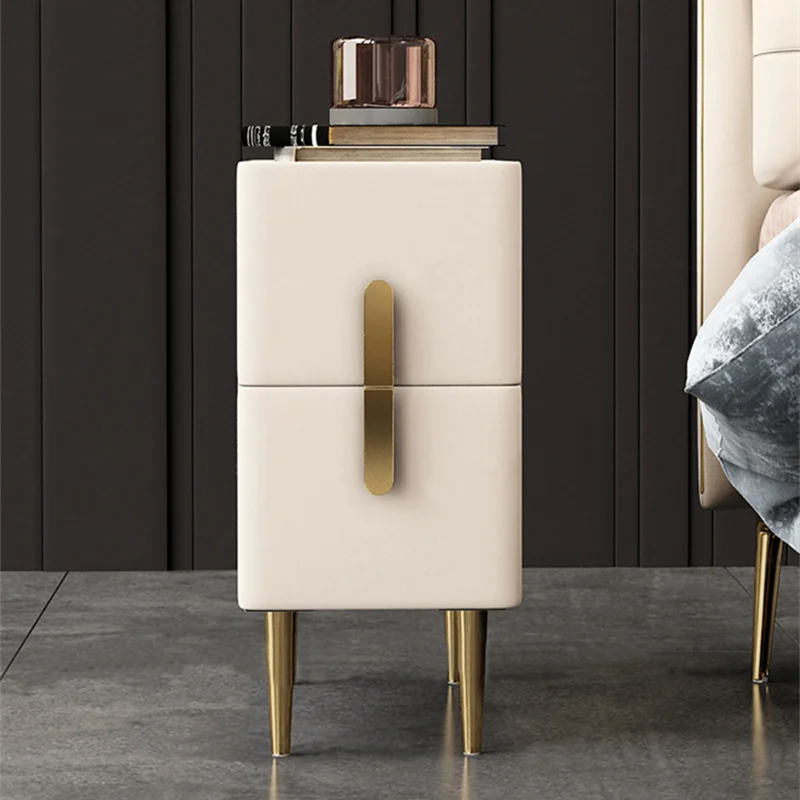 Mesita de Noche Estrecha de Ma - Solid Wood Nightstand 2 Drawers reseña y precio