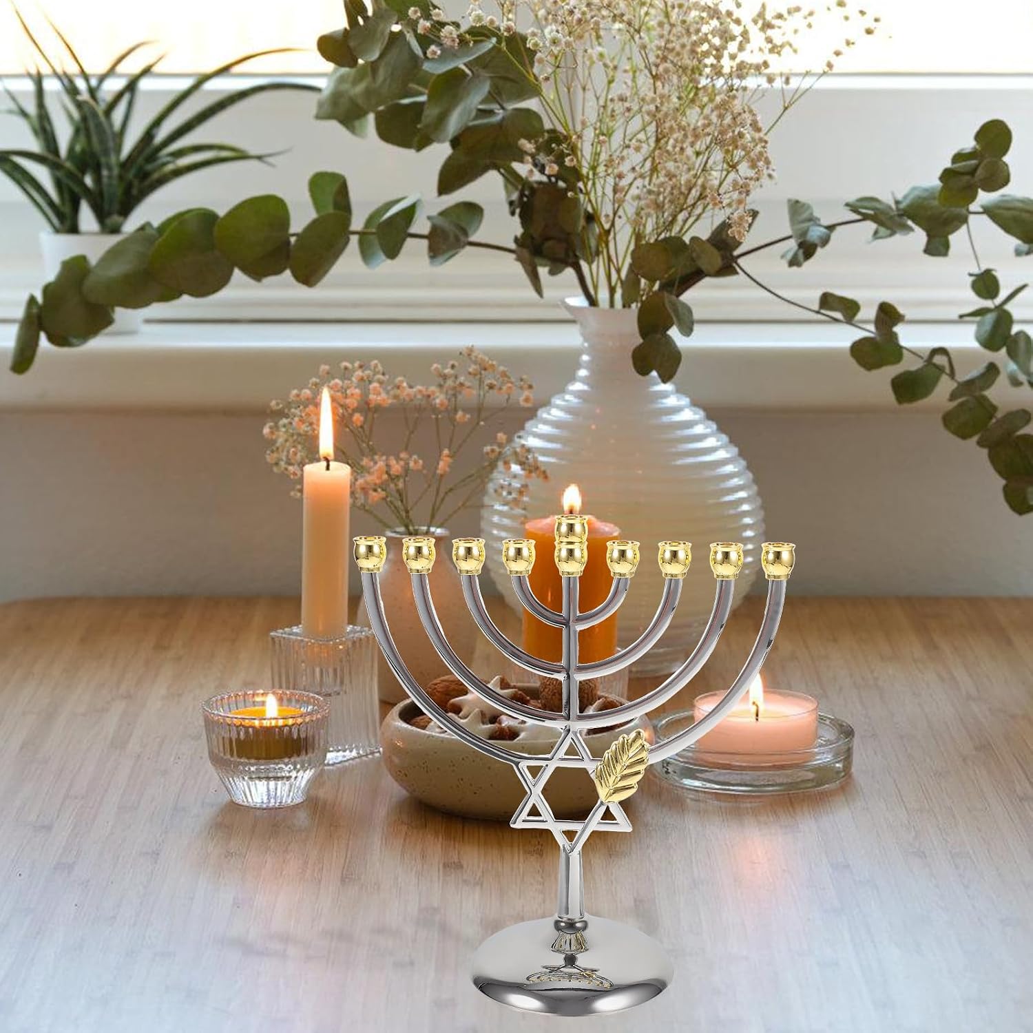 Candelabro de Hanukkah de 9 ra - Tables reseña y precio