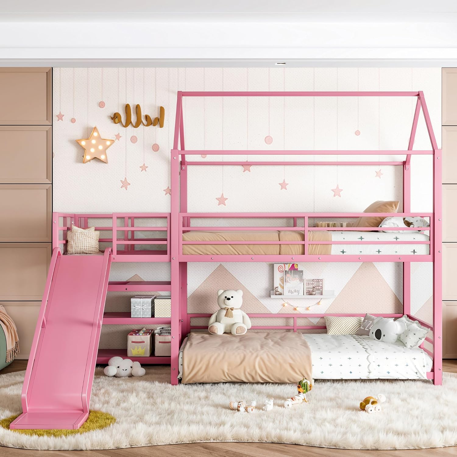 Cama doble con escalera y tobo - Bunk Bed With Stairs And Slide reseña y precio