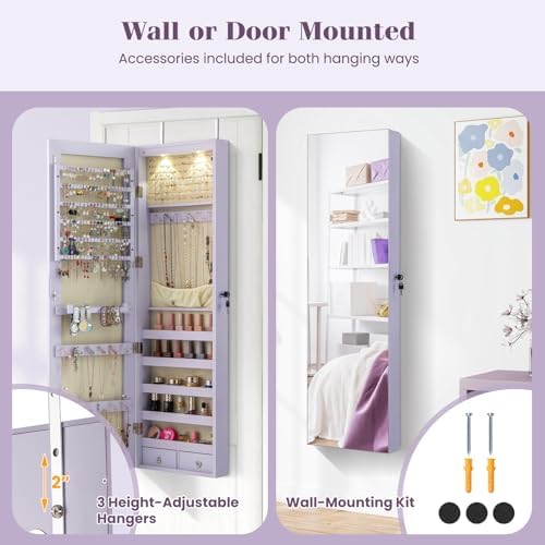 Armario para Joyas de Pared o  - Full Length Mirror Jewelry Armoire reseña y precio