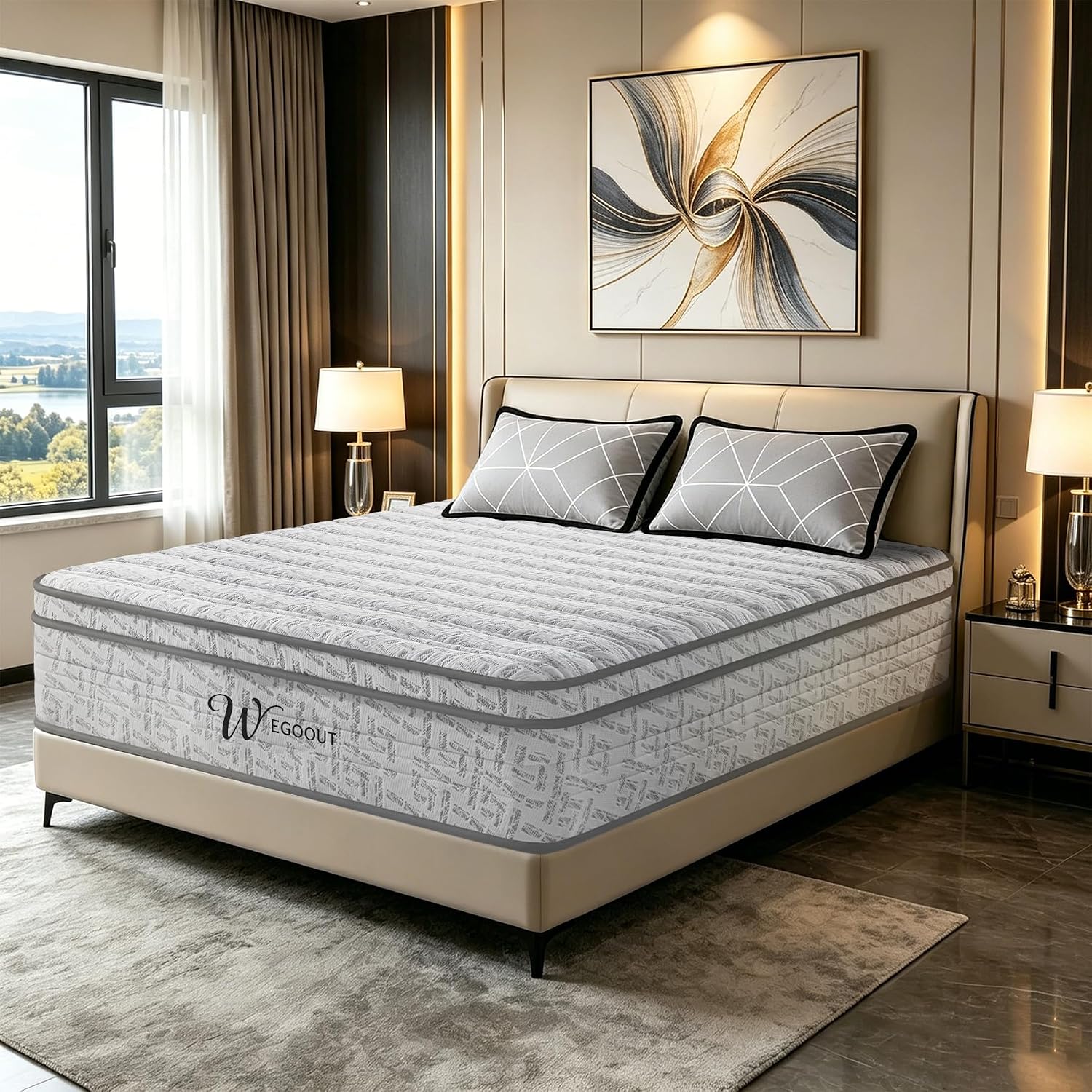 Colchón Queen Size de 12 Pulga - Memory Foam Mattress In A Box Queen reseña y precio