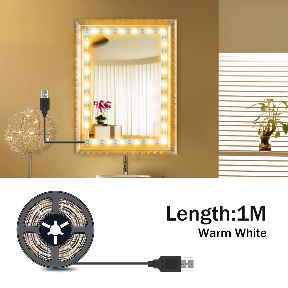Tira de luces LED para espejo  - Dressing Table Vanity With Lighted Mirror reseña y precio