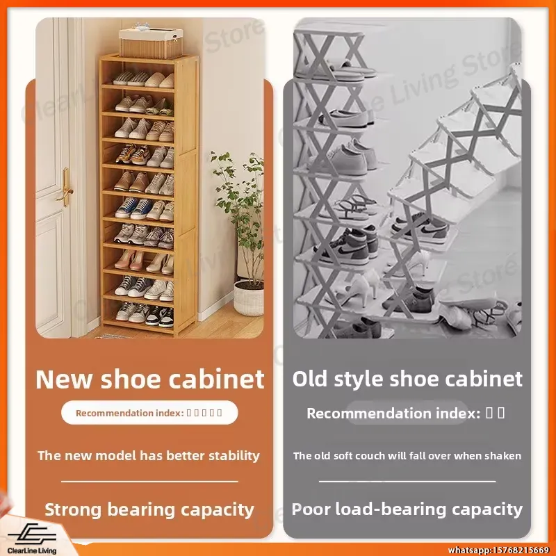 Zapatero Moderno de Múltiples  - Shoe Rack Cabinet Narrow Entryway reseña y precio