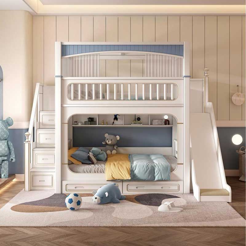 Juego de Muebles Modernos para - Bunk Bed With Stairs And Slide reseña y precio