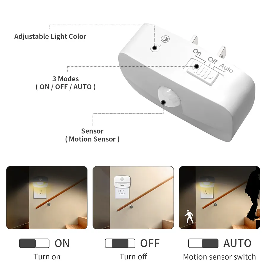 Luz LED nocturna con Sensor de - Floating Nightstand With Led Light reseña y precio
